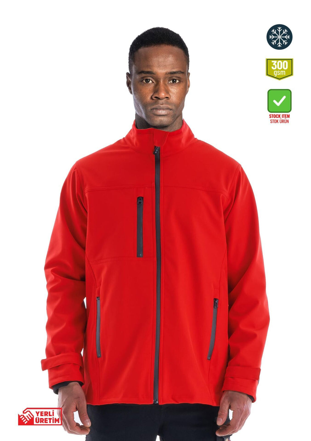 Safesawa Dark Softshell İş Ceketi  300 gsm iş güvenliği ekipmanı