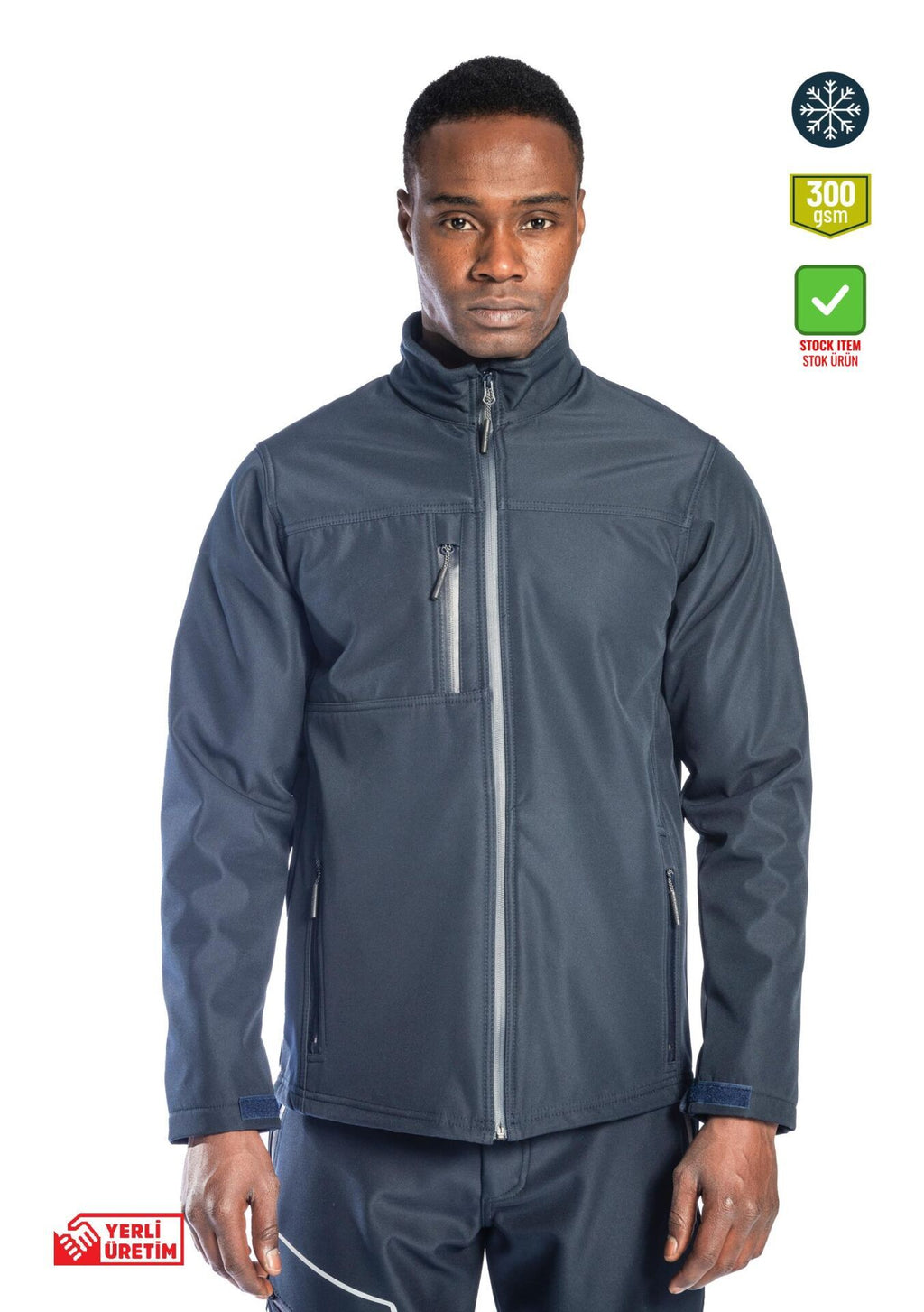 Safesawa Dark Softshell İş Ceketi  300 gsm iş güvenliği ürünü