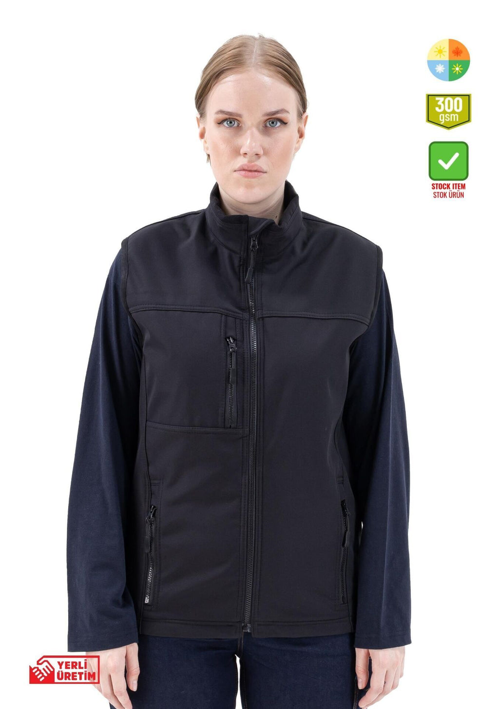 Safesawa Dark Softshell  İş Yeleği 300 gsm koruyucu ürün görseli