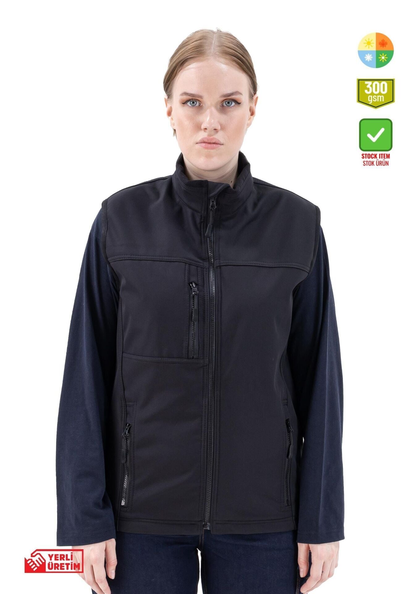 Safesawa Dark Softshell  İş Yeleği 300 gsm koruyucu ürün görseli