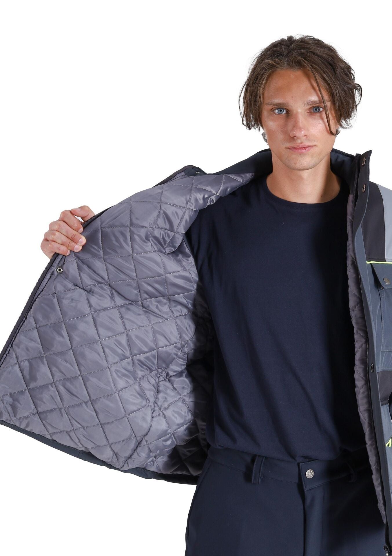 Safesawa Tork Softshell Kaban Kapitoneli 5 cm Reflektörlü iş güvenliği ekipmanı