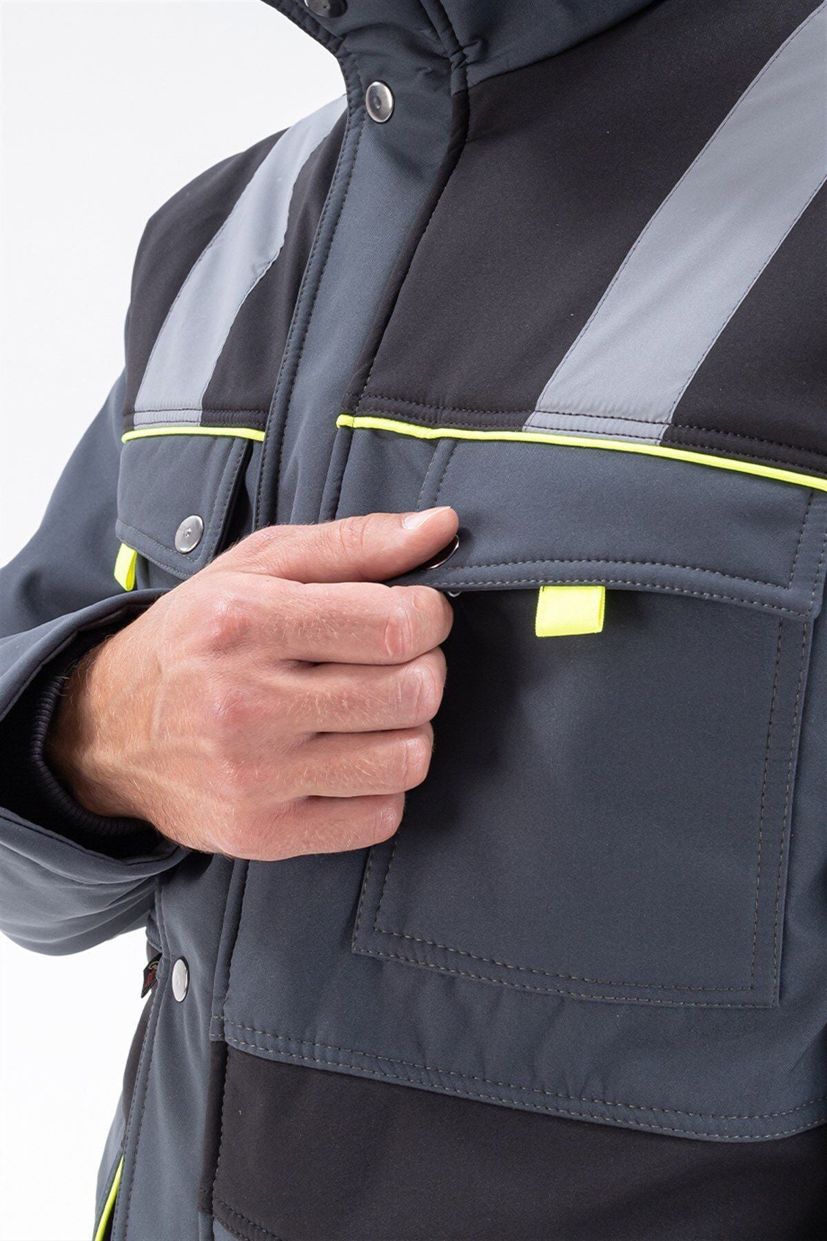 Safesawa Tork Softshell Kaban Kapitoneli 5 cm Reflektörlü iş güvenliği ürünü