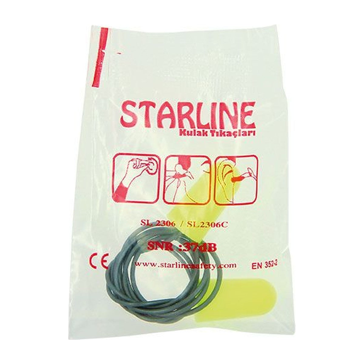 Starline 2306-C İpli Kulak Tıkacı 29 dB – görsel 3