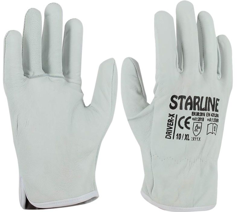 Starline Driver-X Deri Montaj Eldiveni No:10 XL iş güvenliği ekipmanı