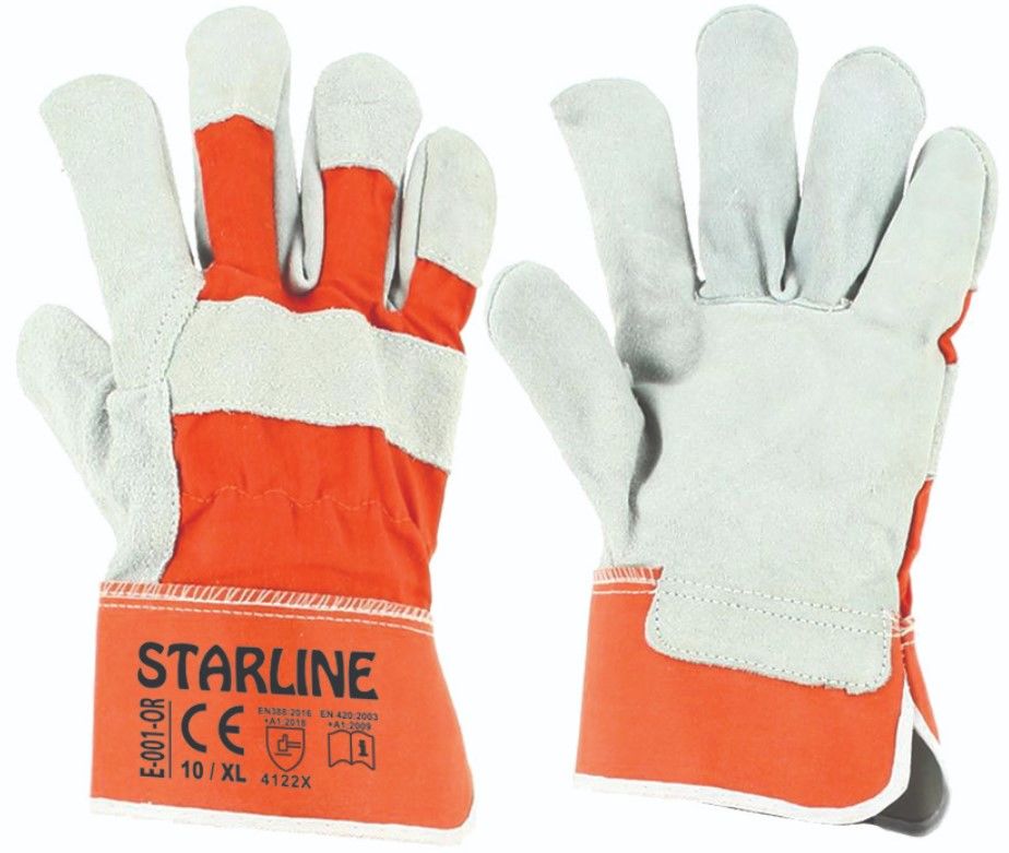 Starline E-001-OR  Deri Montaj Eldiveni (2122X) - Ekonomik ve Dayanıklı iş güvenliği ekipmanı