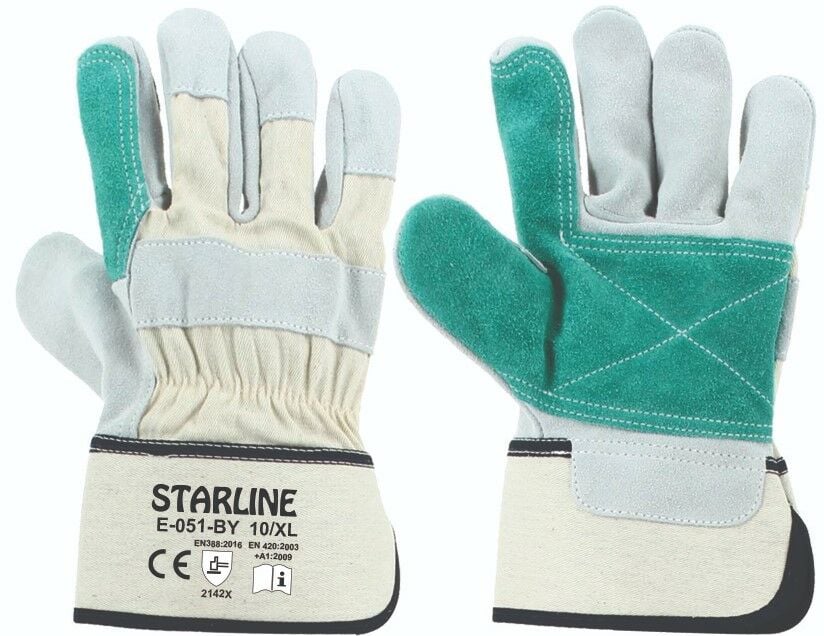 Starline E-051-BY Deri Montaj Eldiveni No:10 XL iş güvenliği ekipmanı