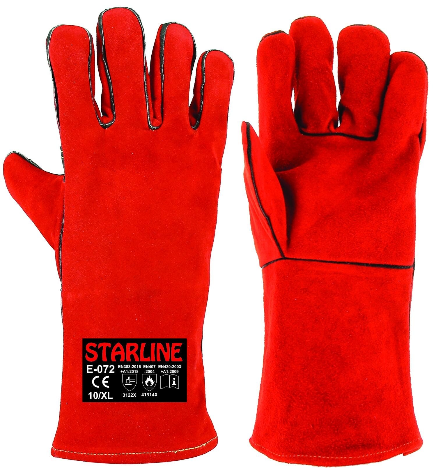 Starline E-072 Deri Isı Dirençli Eldiven No: 10 XL iş güvenliği ekipmanı