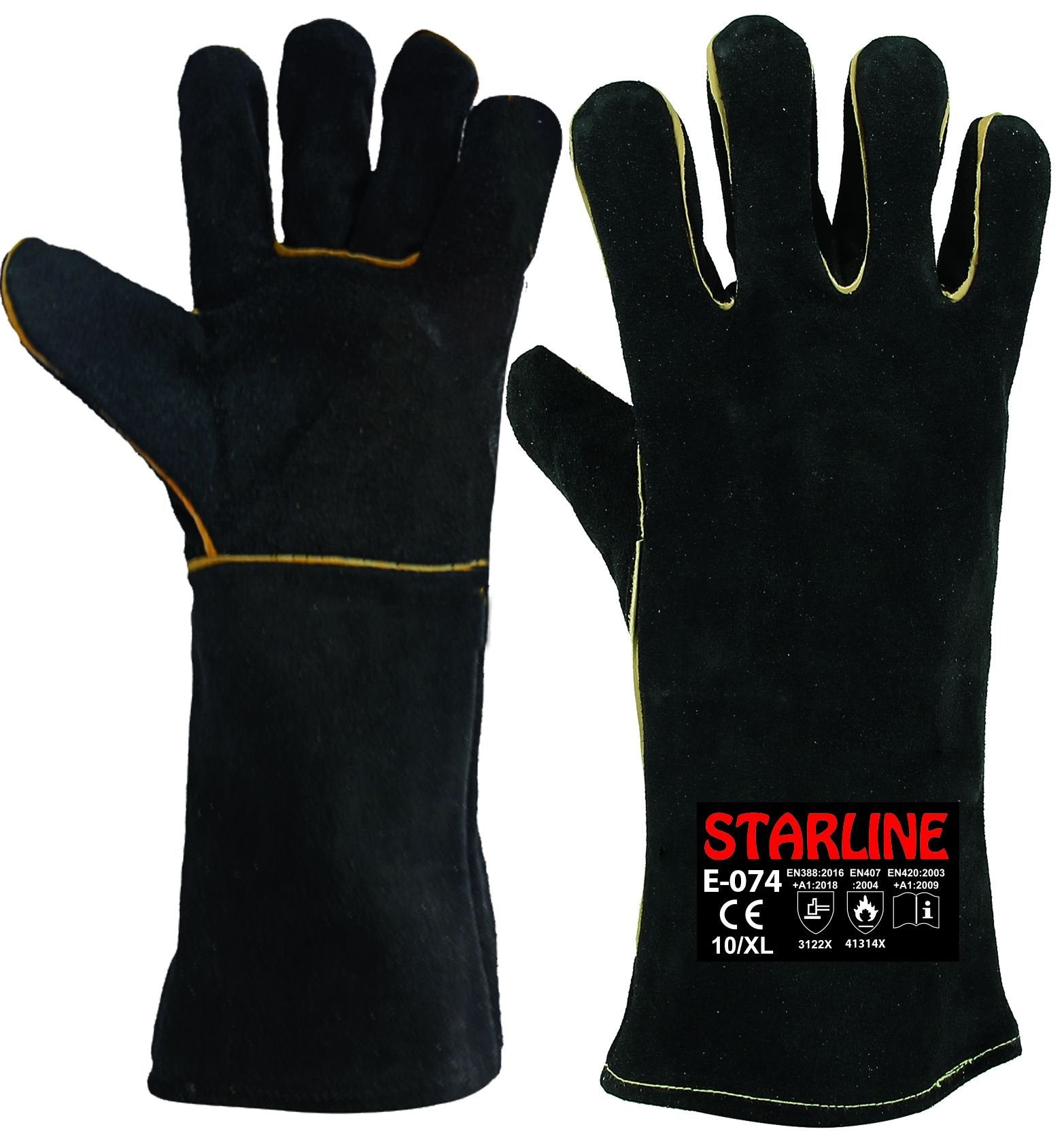 Starline E-074 Deri Isı Dirençli Eldiven No: 10 XL iş güvenliği ekipmanı