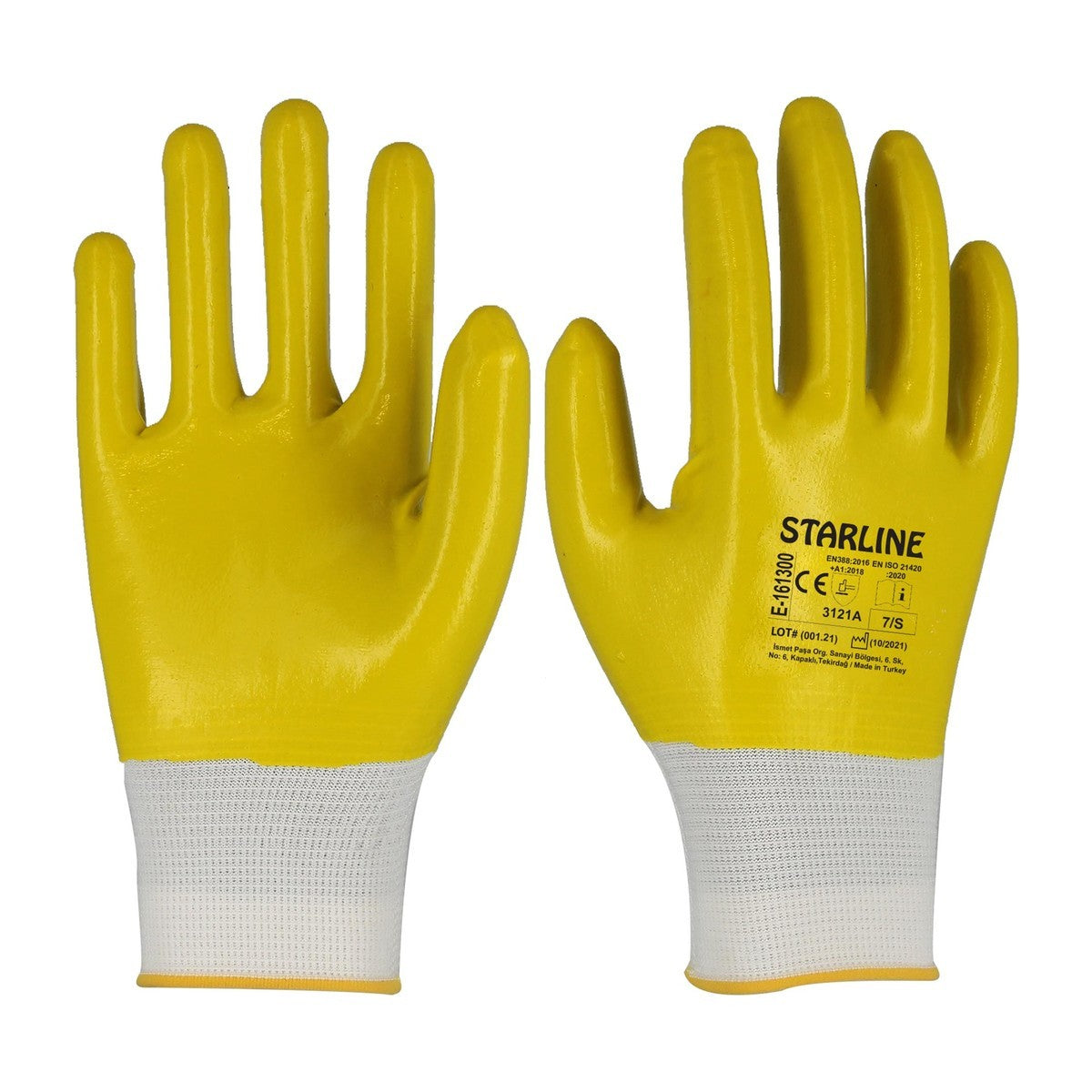 Starline E-161300 Nitril Kaplı İş Eldiveni