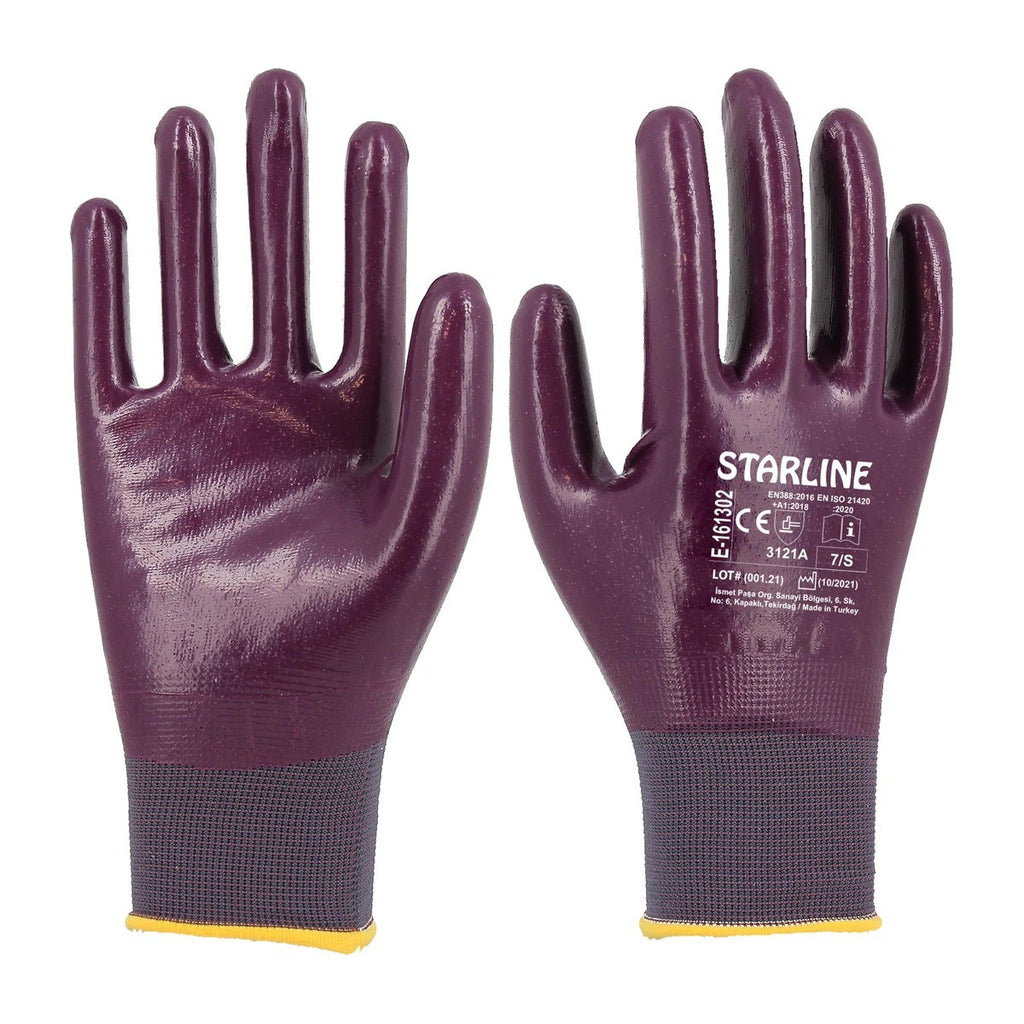 Starline E-161302 Nitril Kaplı İş Eldiveni