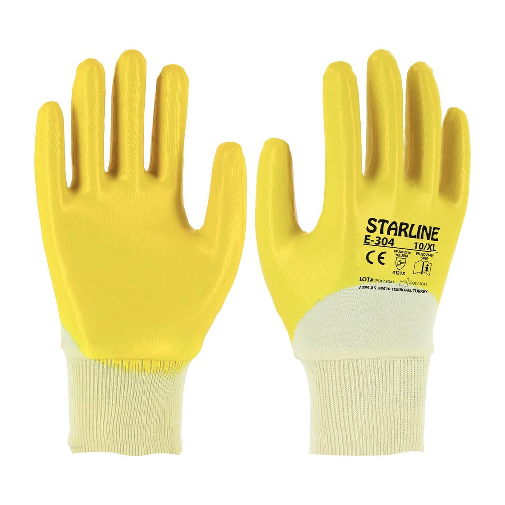 Starline E-304 Nitril Kaplı İş Eldiveni