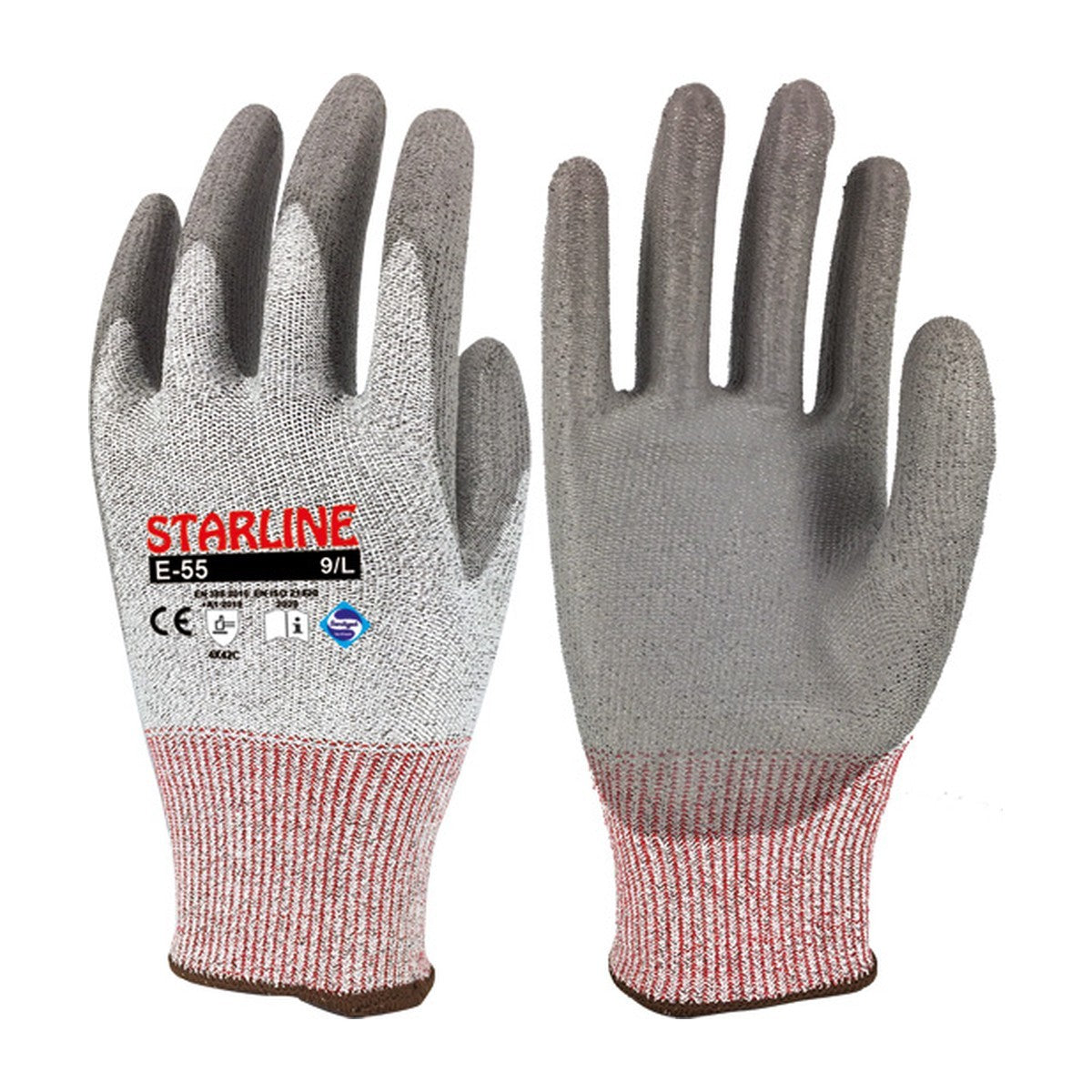 Starline E-55 PU Kaplı C Seviye Kesilmeye Dirençli Eldiven