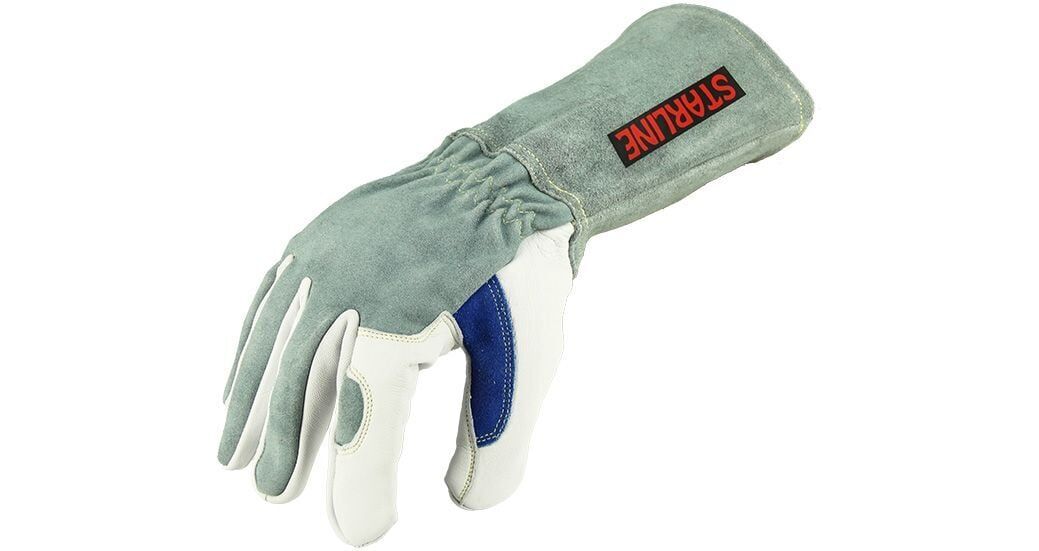 Starline E-1314 Kaynak Eldiveni Yarma Deri Takviyeli 35cm (EN 407: 413X4X) iş güvenliği ekipmanı