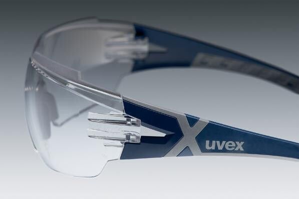 Uvex Pheos CX2 Şeffaf UV Korumalı İş Gözlüğü Mavi, Gri | EN 166:2001/EN 170:2002