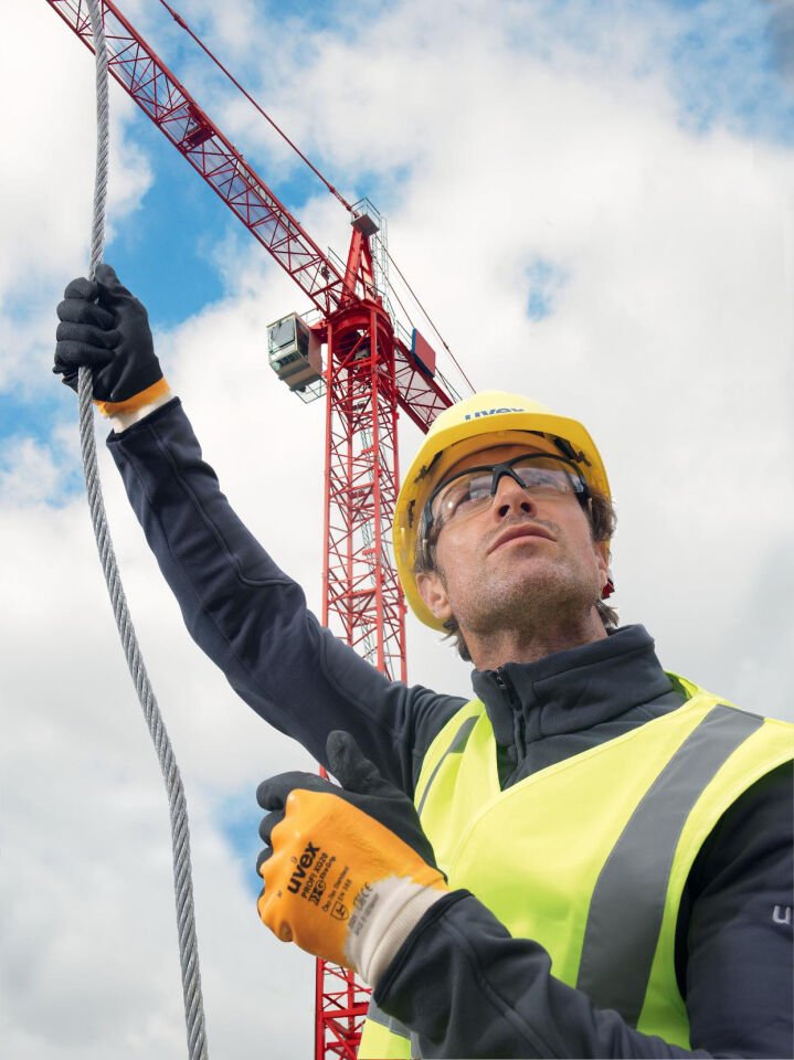 Uvex 9772040 IES- Sarı Baret Mühendis HDPE Havalandırma+  6 Nokta İçlik + Ter Bandı | EN 397