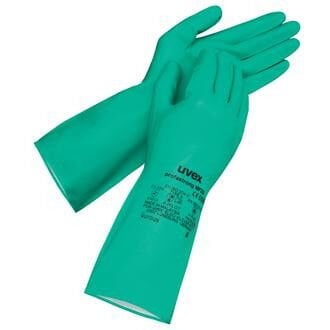 Uvex 60122	Profastrong NF33 Eldiven Kimyasallara Karşı Koruyucu Eldivenler Nitril Kauçuk (NBR)	Kalınlık: 0.38 mm Uzunluk: 33 cm | EN 420 / EN ISO 374-1 / EN ISO 374-5
