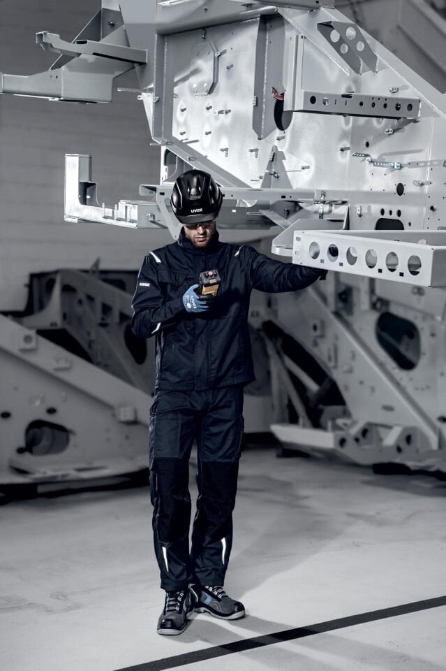 Uvex 60060 Phynomic Wet Montaj Eldiveni Köpük Kaplama + 3D Ergo Mavi- Siyah  İş Eldiveni EN 388:3131X / OEKO-TEX