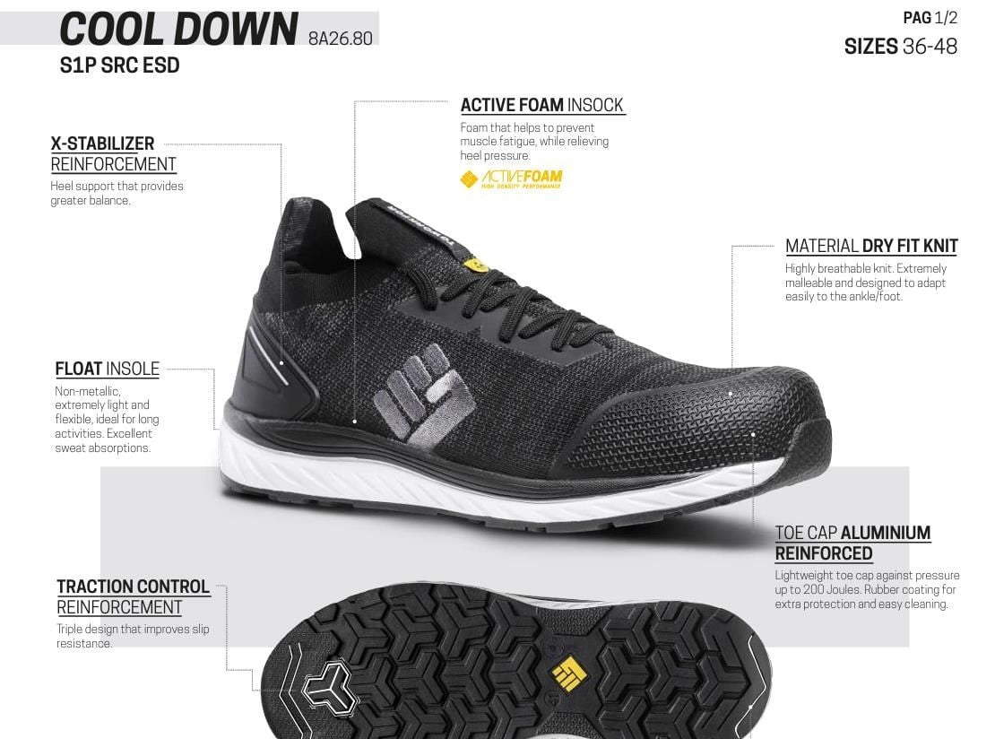 Toworkfor Cool Down S1P SRC ESD İş Ayakkabısı