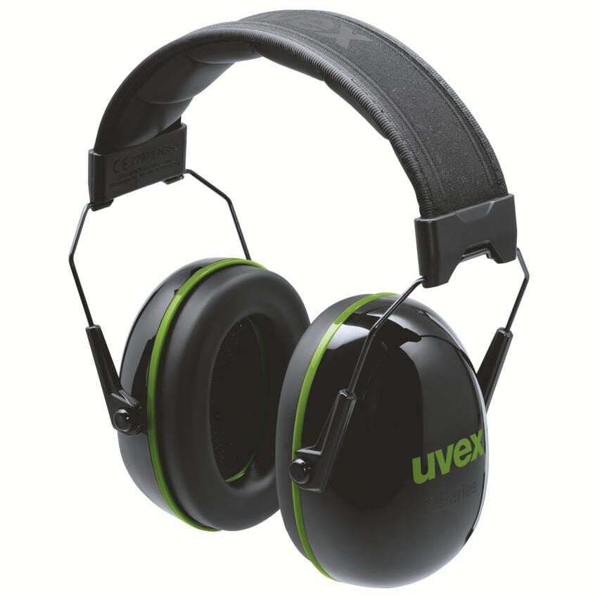 Uvex 2630010 K10 Katlanır Kafa Bantlı Kulaklık SNR 30 dB  Yeşil - Siyah | EN 352-1