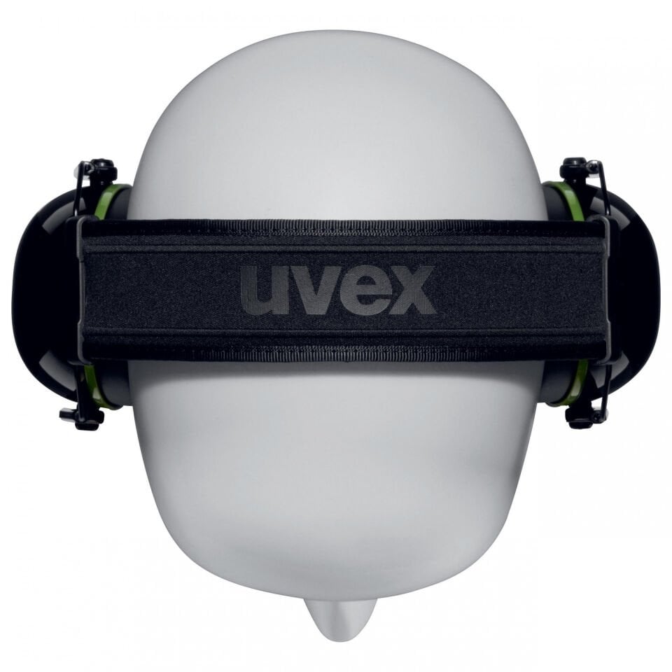Uvex 2630010 K10 Katlanır Kafa Bantlı Kulaklık SNR 30 dB  Yeşil - Siyah | EN 352-1
