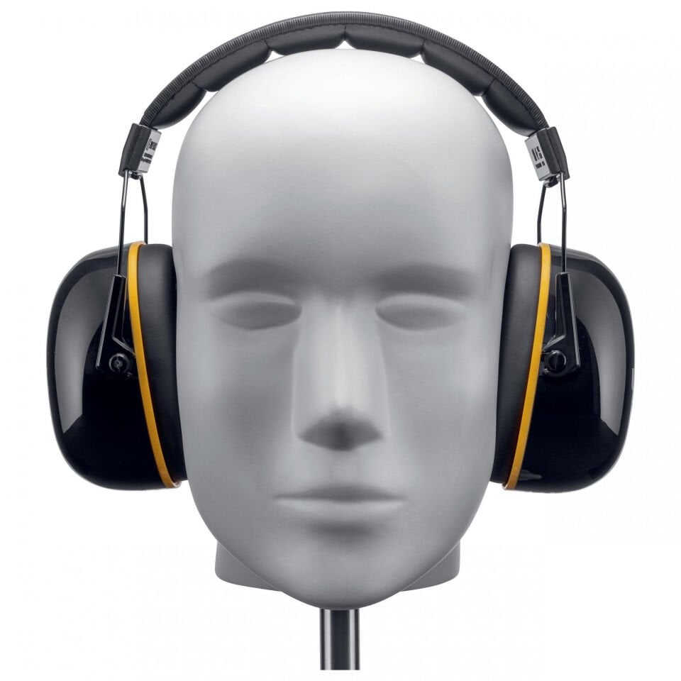 Uvex 2630020 K20 Katlanır Kafa Bantlı Kulaklık | 33 dB + Ayarlanabilir Uzunluk | Sarı - Siyah | EN 352-2