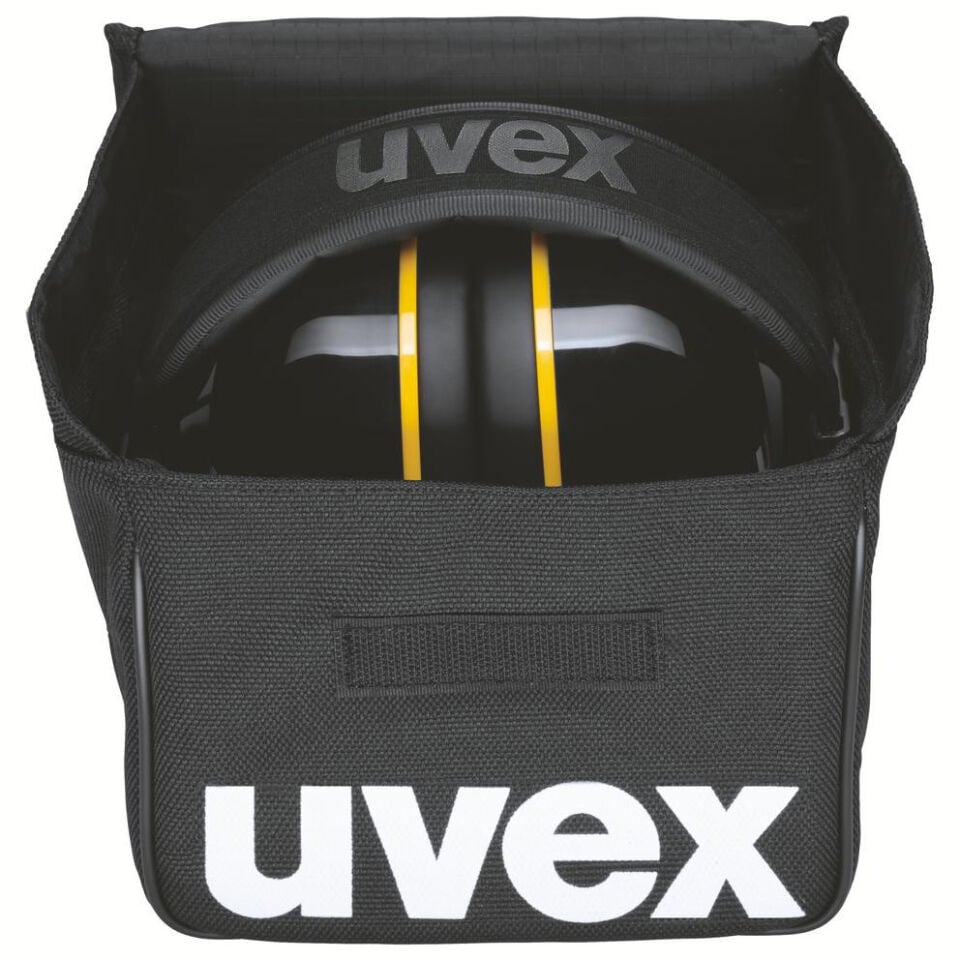 Uvex 2630020 K20 Katlanır Kafa Bantlı Kulaklık | 33 dB + Ayarlanabilir Uzunluk | Sarı - Siyah | EN 352-2