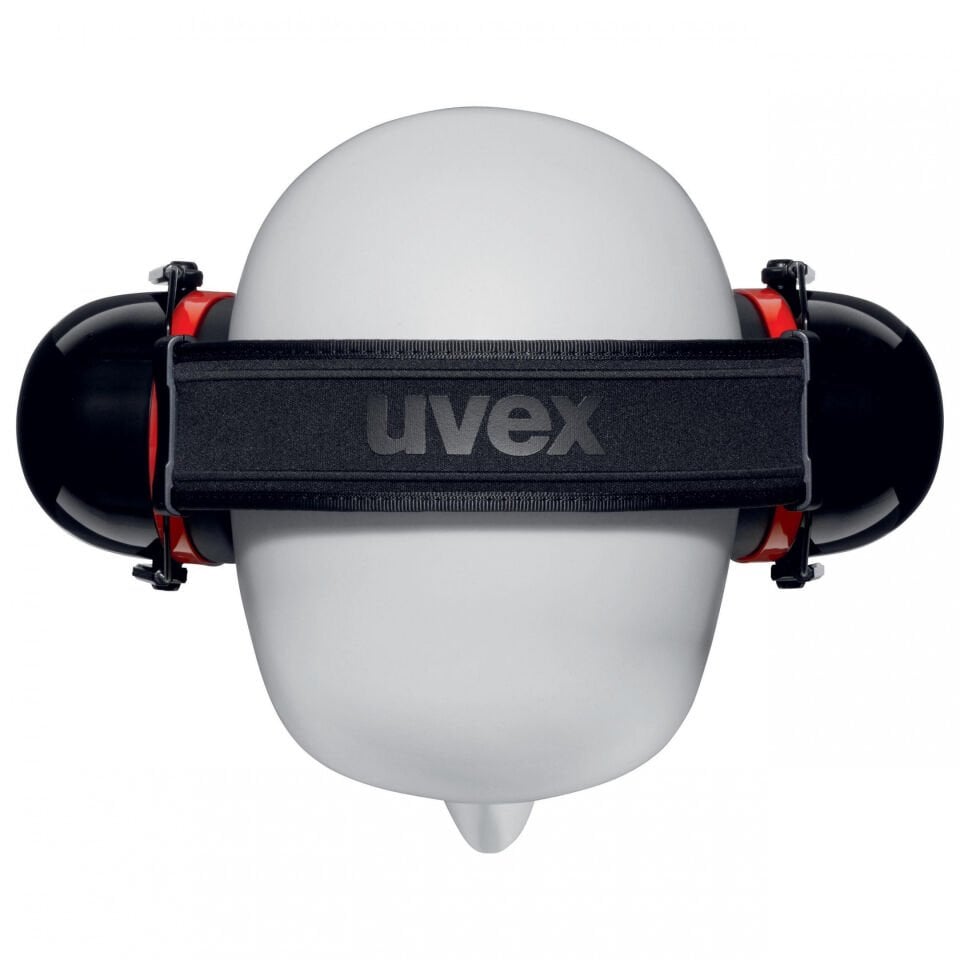 Uvex 2630030 K30  Katlanır Kafa Bantlı Kulaklık | 36 dB | Kırmızı - Siyah | EN 352-3