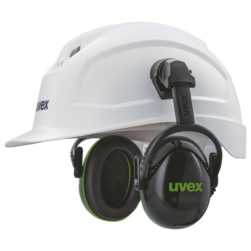 Uvex 2630210  K10H Barete Takılabilir Kulaklık 28 dB  Yeşil - Siyah | EN 352-3