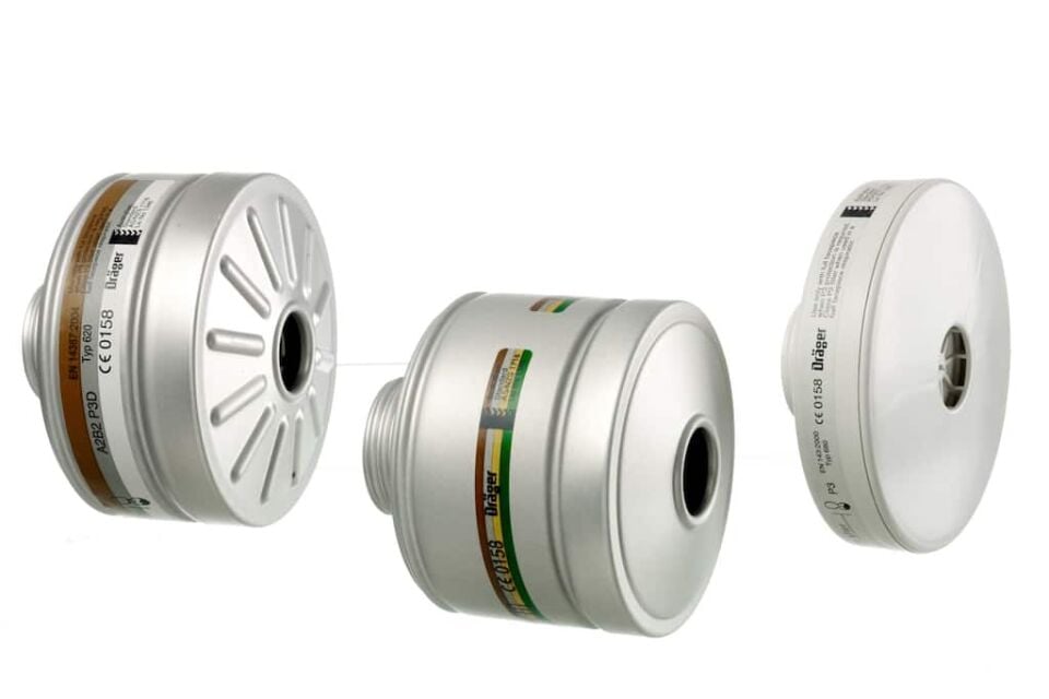Dräger X-plore Rd40 A2B2E2K1 Vidalı Filtre Serisi | Gaz, Buhar ve Partikül Koruması | EN 148-1