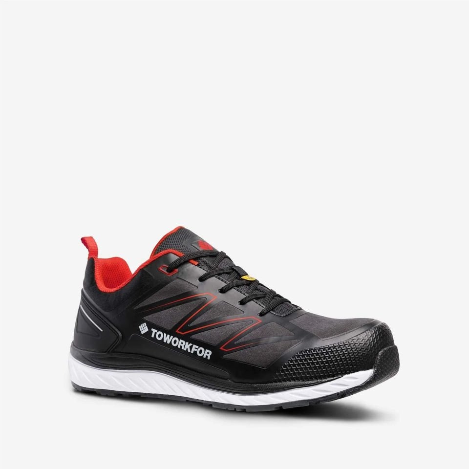 Toworkfor Warm Up Red S3 WRU SRC ESD İş Ayakkabısı