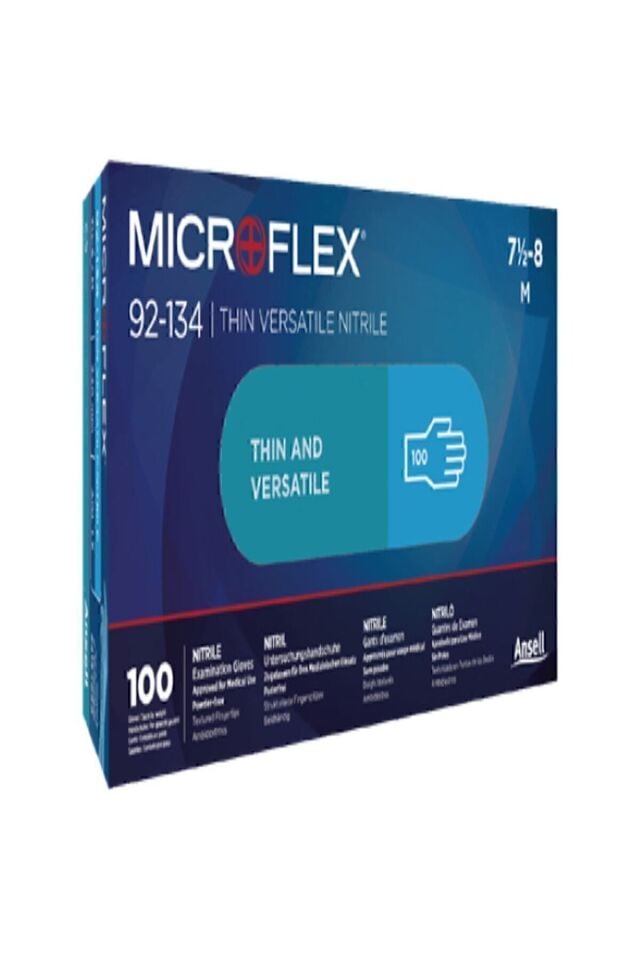 Ansell Microflex 92-134 Tek Kullanımlık Nitril Eldiven (1 Pk/100 Ad)
