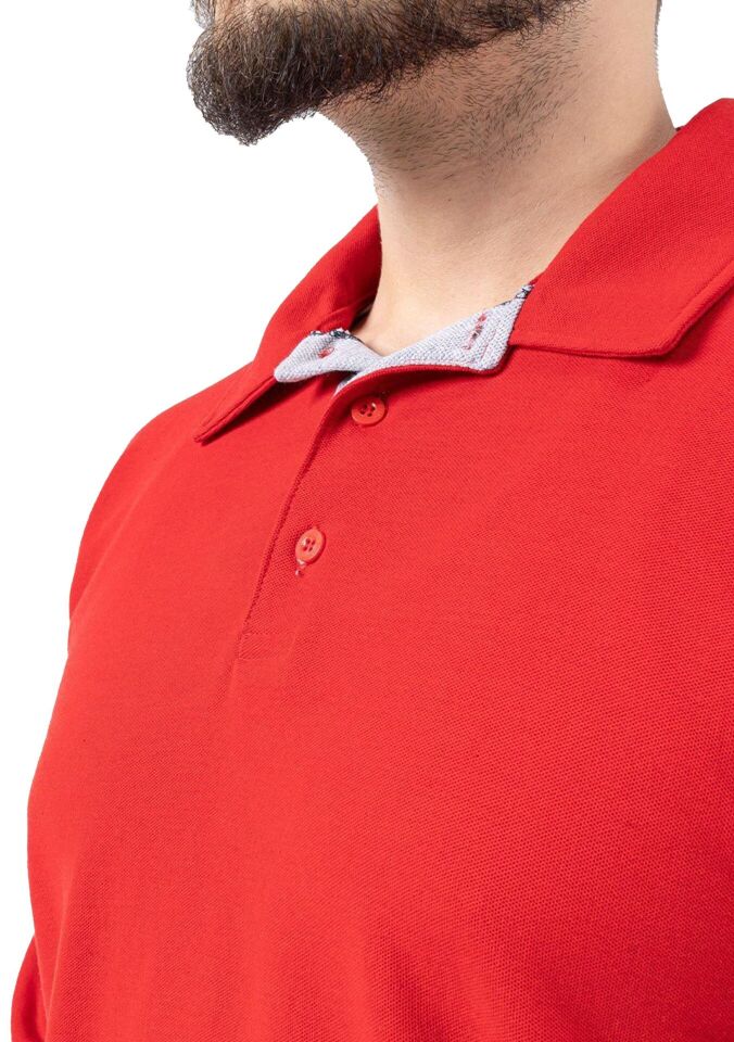 Safesawa Regular Polo Pike Uzun Kollu Tişört 200 gsm