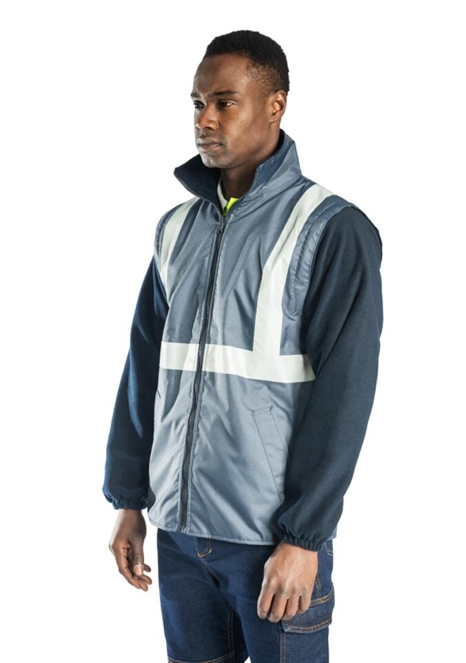 Alaska 5 in 1 Parka İş Kaban Lacivert 300D Oxford PU Kaplı