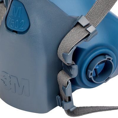 3M 7502 Yarım Yüz Gaz ve Toz Maskesi Orta Boy (Hızlı Tak-Çıkar)