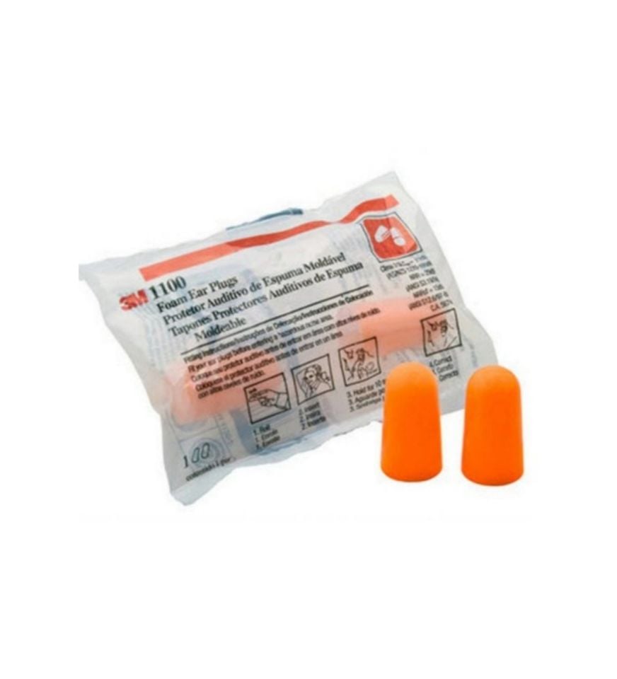 3M 1100 Kulak Tıkaçları, 37 dB, Kordonsuz, 200 Çift/Kutu, 1100