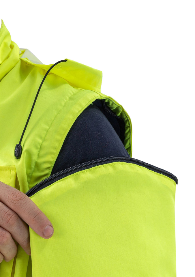 Alaska Hi-Vis 2 in 1 Mont Reflektörlü Polar Astar  300D Oxford PU Kaplı