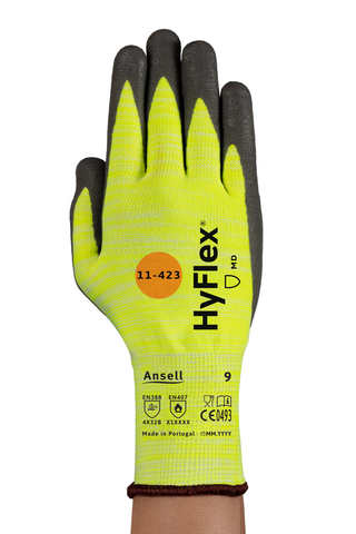 Ansell HyFlex® 11-423 Eldiven 100 ° Isı Dayanımı ve B Kesilme Dirençli Koruyucu Eldiven