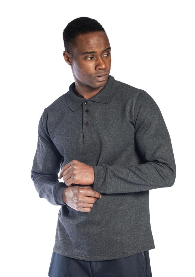 Safesawa Regular Polo Sweatshirt Pamuklu 240 gsm