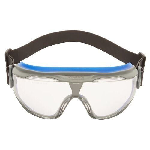 3M™ Goggle Gear™ 500 İş Güvenliği Koruyucu Gözlükler, neopren baş bandı, Scotchgard™ Buğu Önleyici / Çizilmeye Dayanıklı Kaplama (K ve N), Şeffaf Lens, GG501NSGAF-EU