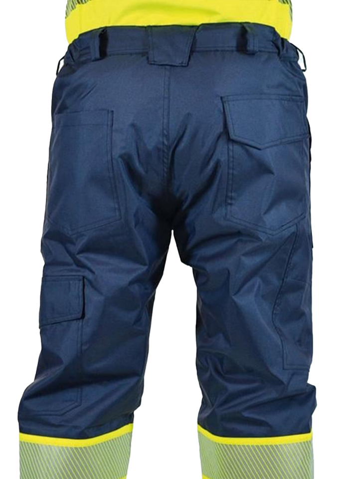Alaska Hi-Vis Kapitoneli Pantolon Reflektörlü 300D Oxford PU Kaplı