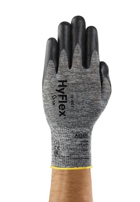 Ansell AN 11-801 Hyflex Spandex Astar Köpük Kaplama	A Kesilme Dirençli İş Eldiveni