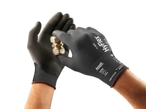 Ansell AN 11-840 Hyflex Fortix Köpük Nitril Kaplama 100 ° Isı Dayanımı A Kesilme Dirençli İş Eldiveni 7