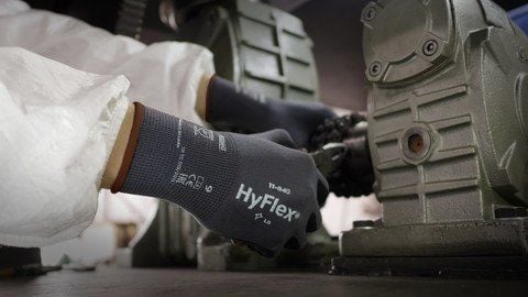 Ansell AN 11-840 Hyflex Fortix Köpük Nitril Kaplama 100 ° Isı Dayanımı A Kesilme Dirençli İş Eldiveni 7