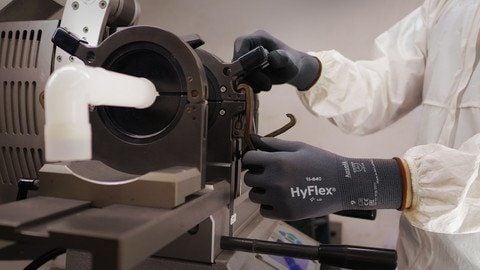 Ansell AN 11-840 Hyflex Fortix Köpük Nitril Kaplama 100 ° Isı Dayanımı A Kesilme Dirençli İş Eldiveni 7