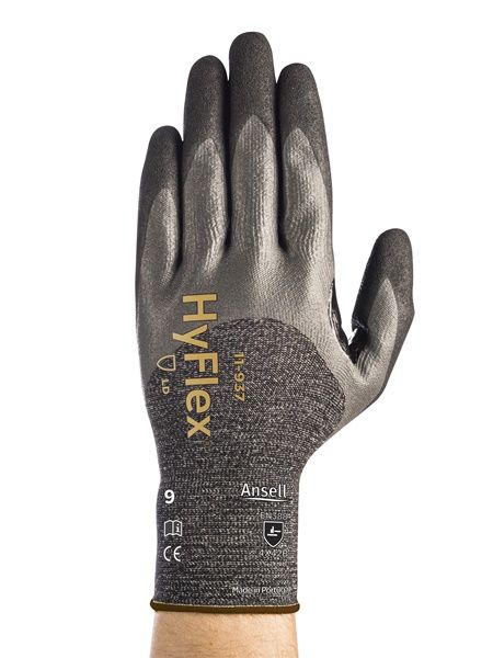 Ansell AN 11-937 Hyflex ¾  Köpük Nitril Kaplama Yağlı Ortam İş Eldiveni  EN:388 4X42B