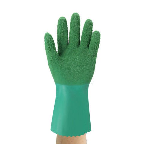 Ansell AN 16-650 Alphatec Doğal Lateks Kauçuk 150°C Isı Dirençli İş Eldiveni Uzunluk: 310 Kalınlık 2.30 mm | EN374: KLT | EN:407