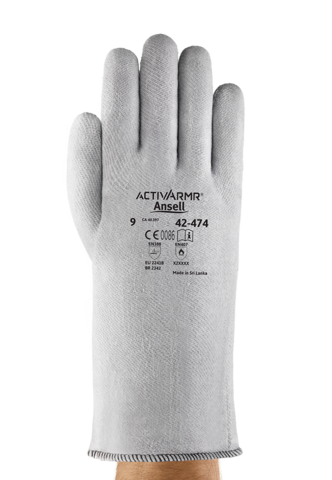 Ansell AN 42-474 ActivArmr Isı ve Kesilmelere Dayanıklı İş Eldiveni – 250°C'ye Kadar Koruma Uzunluk: 343 mm