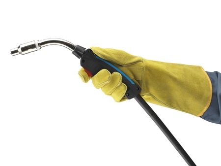 Ansell AN 43-216 ActivArmr Kaynak İş Eldiveni Split Sığır Derisi Koton  Kevlar Uzunluk: 370 mm	EN 407: 413X4X