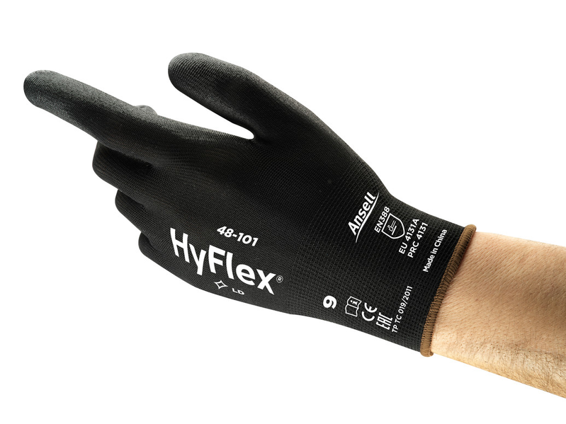 Ansell AN 48-101 Hyflex Poliüretan Kaplama A Kesilme Dirençli İş Eldiveni EN 388: 3111A