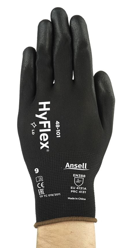 Ansell AN 48-101 Hyflex Poliüretan Kaplama A Kesilme Dirençli İş Eldiveni EN 388: 3111A